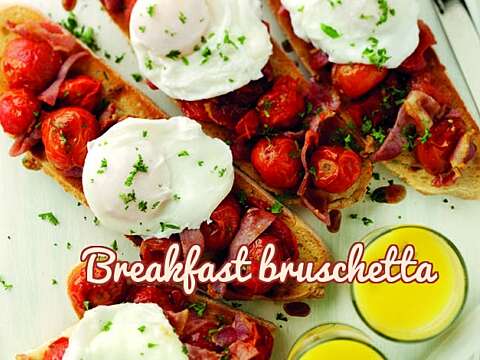 Breakfast bruschetta