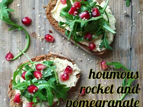Lucy Lentil SWAG houmous rocket pomegranite