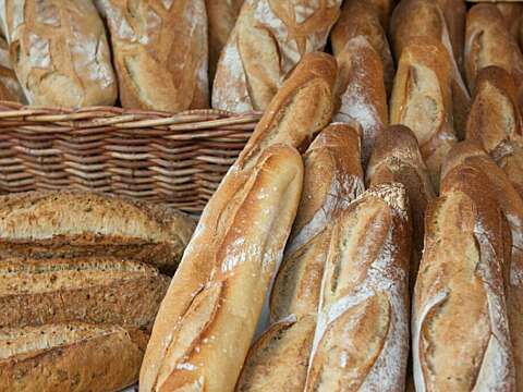 Baguettes at the market lo res