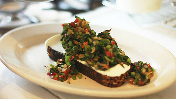 Bon appetit greens on toast