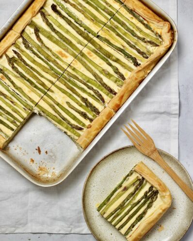 Leek and asparagus tart 1