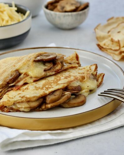 Savoury Crepes 3 mushrooms