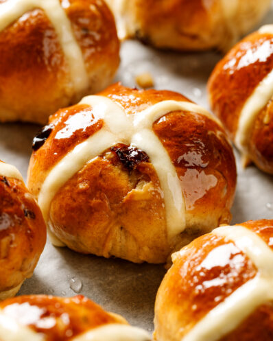 Hot cross buns sticky